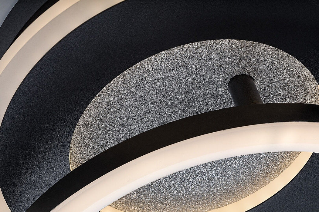 LED плафон Rabalux - Lureo, 24W, 3000-6500K, 46-60cm, с дистанционно, черен