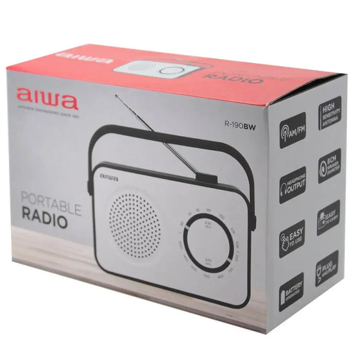 Радио Aiwa R-190BW White/Black