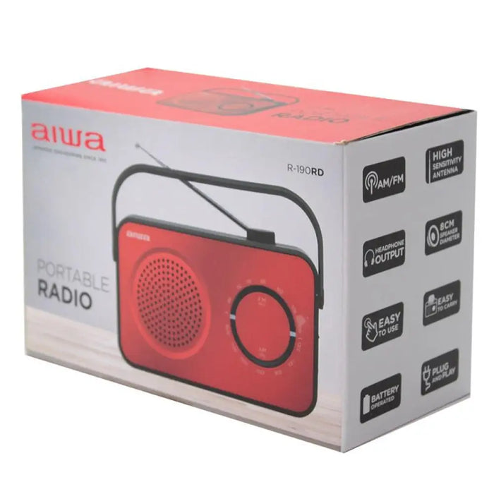 Радио преводач Aiwa R-190RD Червен AM/FM