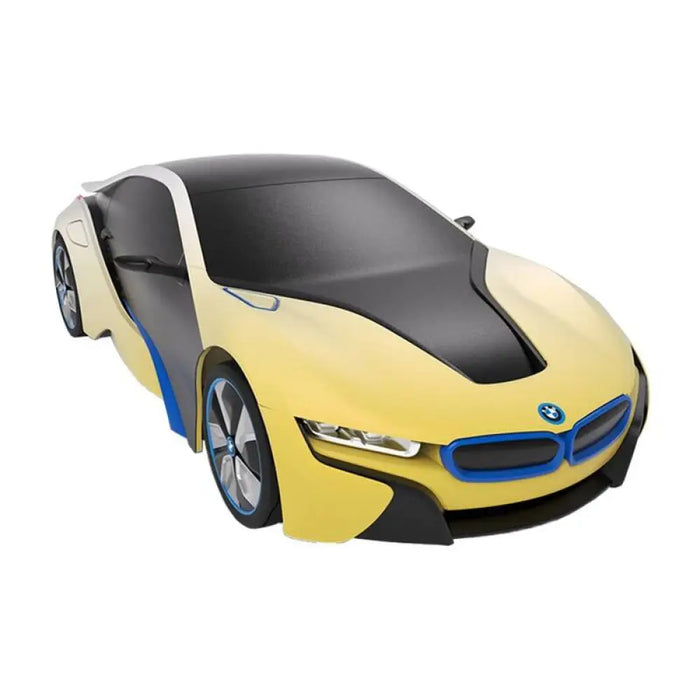 Радиоуправляема кола RASTAR R/C 1:24 BMW i8 жълто-бяла