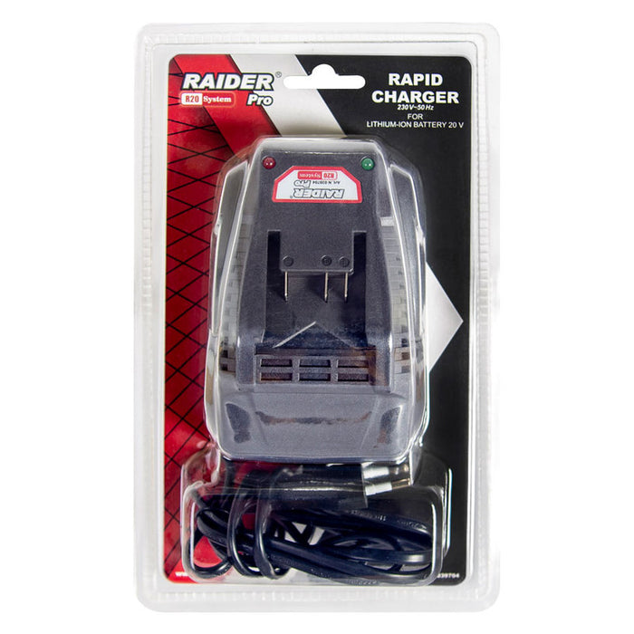 БЪРЗО ЗАРЯДНО УСТРОЙСТВО 20 V RAIDER PRO R20 SYSTEM