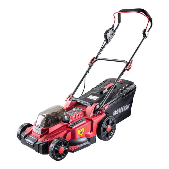 АКУМУЛАТОРНА БЕЗЧЕТКОВА КОСАЧКА RAIDER PRO RDP-BLM20 ШИРИНА НА КОСЕНЕ 33.00 см, МАКС ВИСОЧИНА НА КОСЕНЕ 50 мм