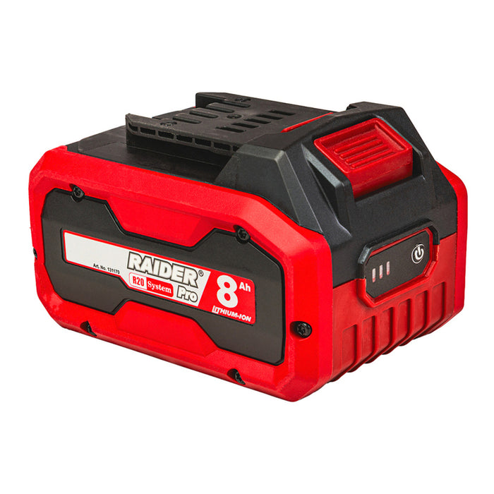 АКУМУЛАТОРНА БАТЕРИЯ 20 V 8 AH RAIDER PRO R20 SYSTEM
