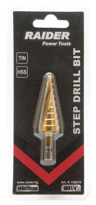 СВРЕДЛО СТЪПАЛОВИДНО HEX 1/4'' ?4-20 MM