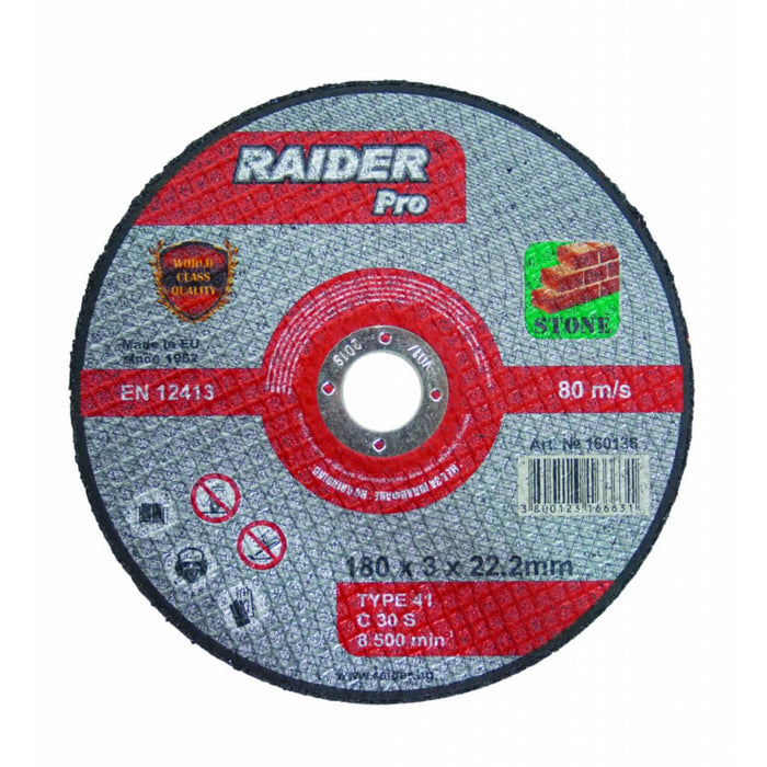 ДИСК ЗА НЕМЕТАЛ Ф125ММХ3Х22.2MM RAIDER
