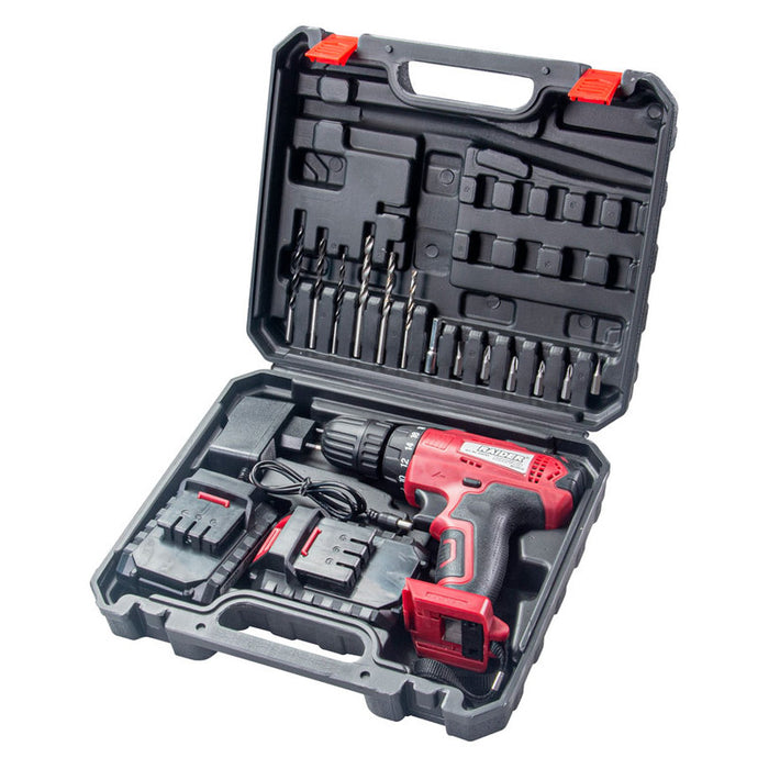 АКУМУЛАТОРНА БОРМАШИНА RAIDER RD-CDL34 12 V, 24.00 nm, БРОЙ БАТЕРИИ 2, 1.50 Ah, КУФАР