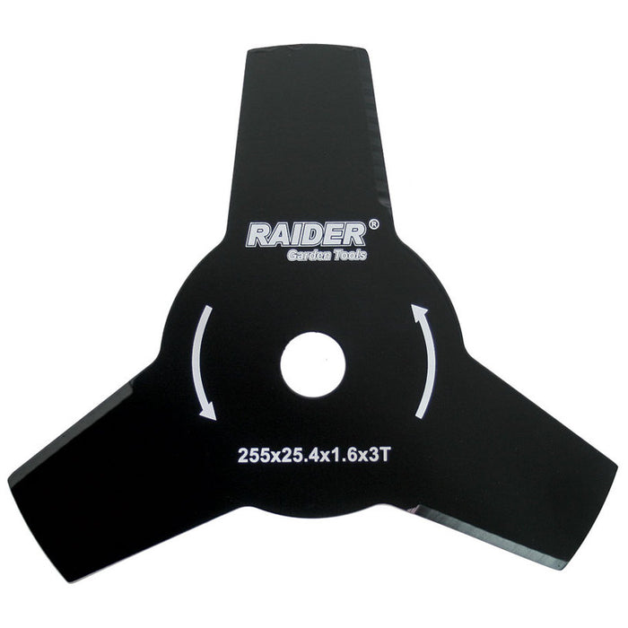 НОЖ ЗА МОТОРНА КОСА 3 ЛЪЧА Ø255X25.4 MM RAIDER