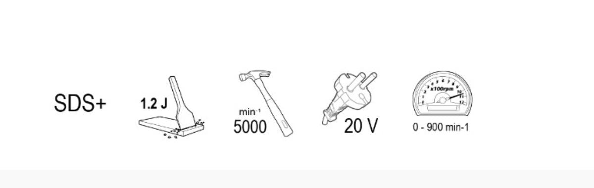 АКУМУЛАТОРЕН ПЕРФОРАТОР RAIDER RDP-SRH20