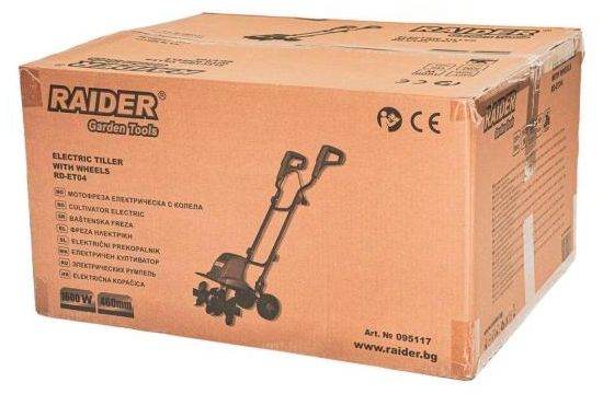 Електрическа мотофреза Raider - RD-ET04, 1600W