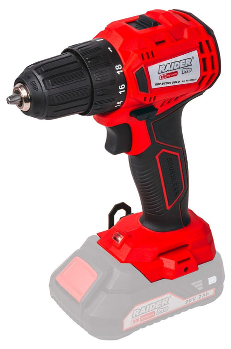 Акумулаторен винтоверт Raider Pro - R20, RDP-BCD20, 20V, Solo