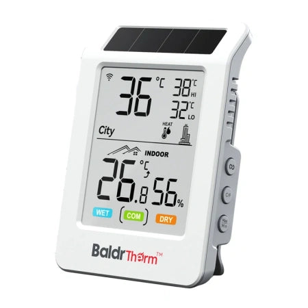 BALDRTHERM HCS596WB Термохигрометър със соларно захранване и Wi-Fi