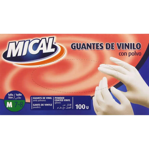 Ръкавици за Еднократна Употреба Mical VINILO TALLA M M (100