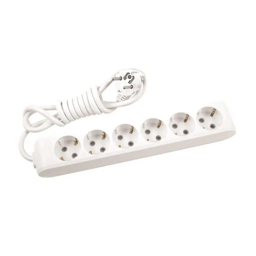 РАЗКЛОНИТЕЛ 6ГНЕЗДА 1.5М БЯЛ PANASONIC