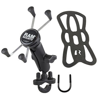 RAM Mounts X-Grip Голяма стойка за телефон с U-образна основа за кормило