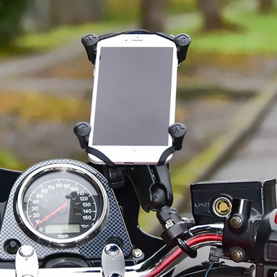RAM Mounts X-Grip Голяма стойка за телефон с U-образна основа за кормило