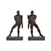 Raamatutugi DKD Home Decor Черен Мед Смола Мъже 14 x 8,4 x