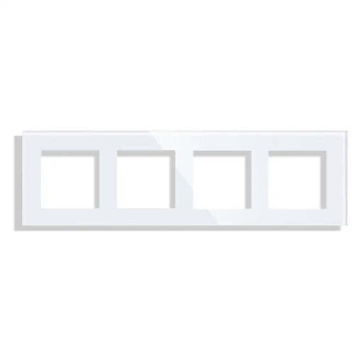 РАМКА ЧЕТВОРНА СТЪКЛО БЯЛ LUXON