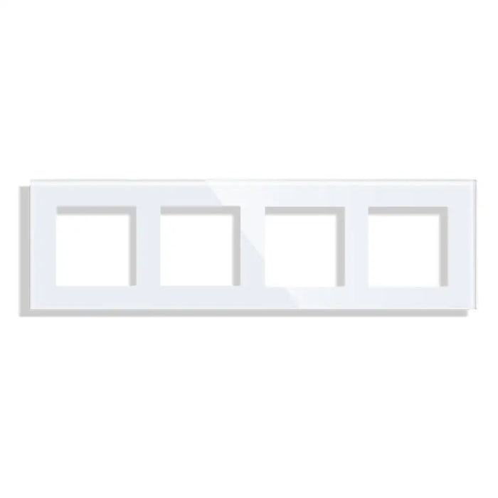 РАМКА ЧЕТВОРНА СТЪКЛО БЯЛ LUXON