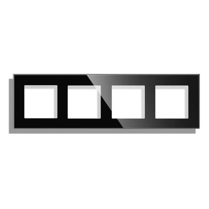 РАМКА ЧЕТВОРНА СТЪКЛО ЧЕРЕН LUXON