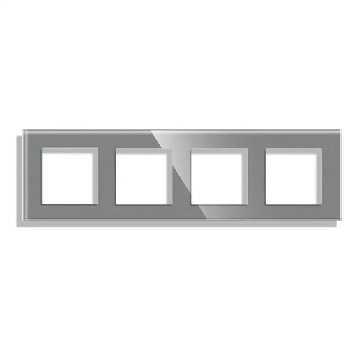 РАМКА ЧЕТВОРНА СТЪКЛО СИВ LUXON