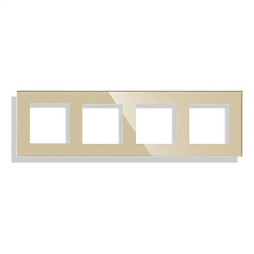 РАМКА ЧЕТВОРНА СТЪКЛО ЗЛАТО LUXON