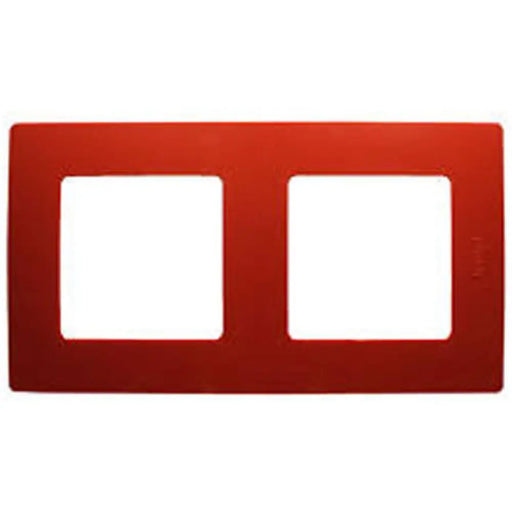 РАМКА ДВОЙНА ЧЕРВЕНА LEGRAND NILOE