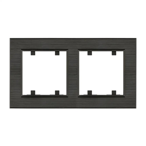 РАМКА ДВОЙНА ГРАФИТ MAKEL KAREA LINE