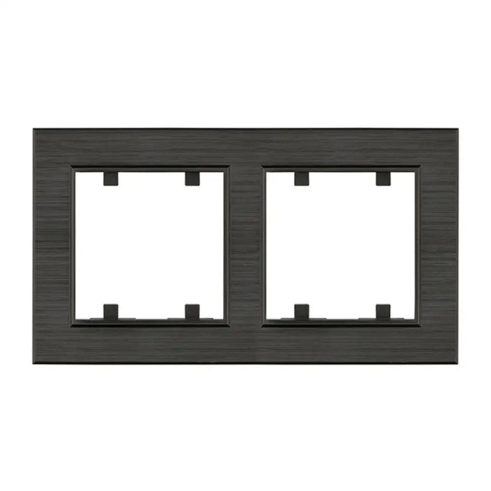 РАМКА ДВОЙНА ГРАФИТ MAKEL KAREA LINE