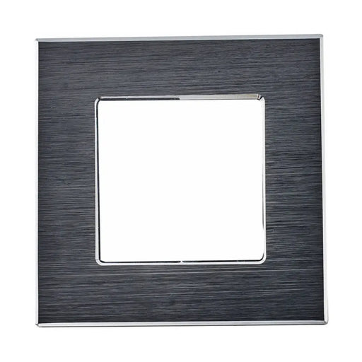 РАМКА ЕДИНИЧНА МАСИВЕН АЛУМИНИЙ ЧЕРНА LUXON