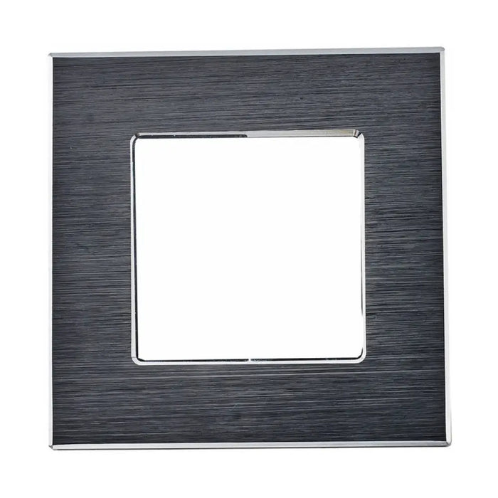 РАМКА ЕДИНИЧНА МАСИВЕН АЛУМИНИЙ ЧЕРНА LUXON