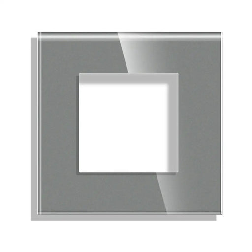 РАМКА ЕДИНИЧНА СТЪКЛО СИВА LUXON