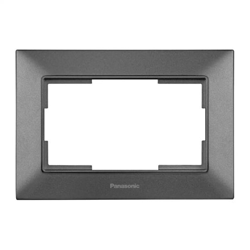 РАМКА ЗА ДВОЕН КОНТАКТ ТЪМНОСИВА PANASONIC Arkedia Slim