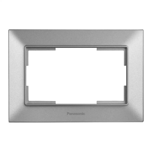 РАМКА ЗА ДВОЕН КОНТАКТ СВЕТЛОСИВА PANASONIC Arkedia Slim