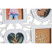 Рамка за снимки DKD Home Decor 8 снимка Кристал Бял PP (58