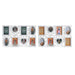 Рамка за снимки DKD Home Decor 8 снимка Кристал Бял PP (58