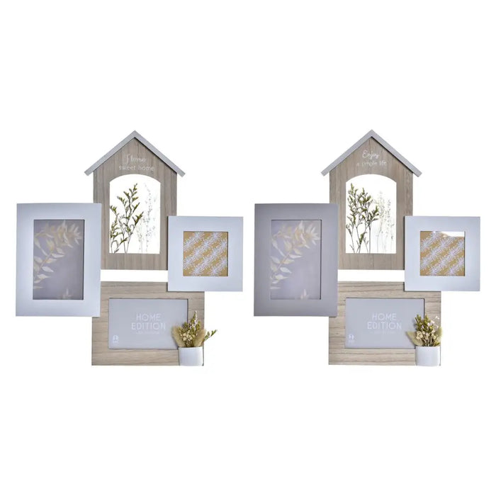 Рамка за снимки DKD Home Decor Дървен 39 x 3 x 41 cm
