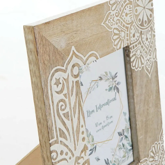 Рамка за снимки DKD Home Decor Кафяв Дървен Пластмаса Дърво