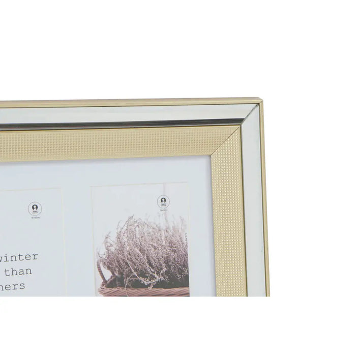 Рамка за снимки DKD Home Decor Кристал полистирен Златен