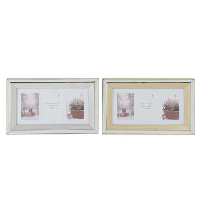 Рамка за снимки DKD Home Decor Кристал полистирен Златен