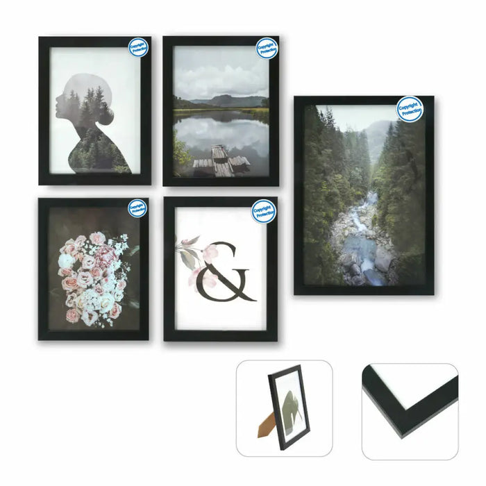 Рамка за снимки DKD Home Decor Многократен 23 x 2 x 28 cm