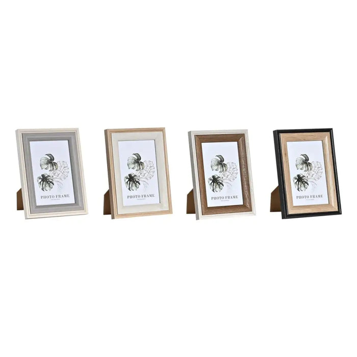 Рамка за снимки DKD Home Decor Сив Бежов Кафяв Бял