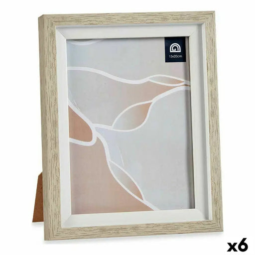Рамка за снимки Gift Decor 636907W 636907W Бял Бежов Cтъкло