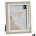 Рамка за снимки Gift Decor 636907W 636907W Бял Бежов Cтъкло