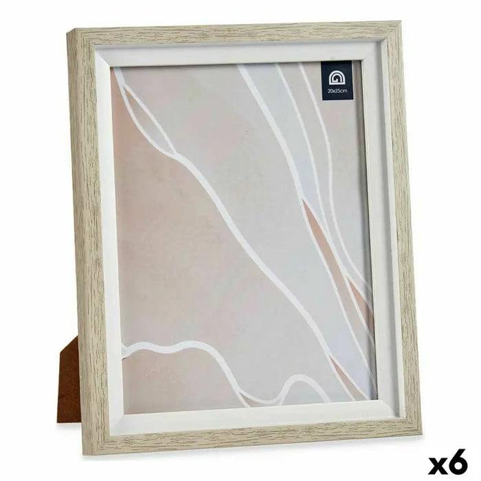 Рамка за снимки Gift Decor 636907W 636907W Бял Бежов Cтъкло