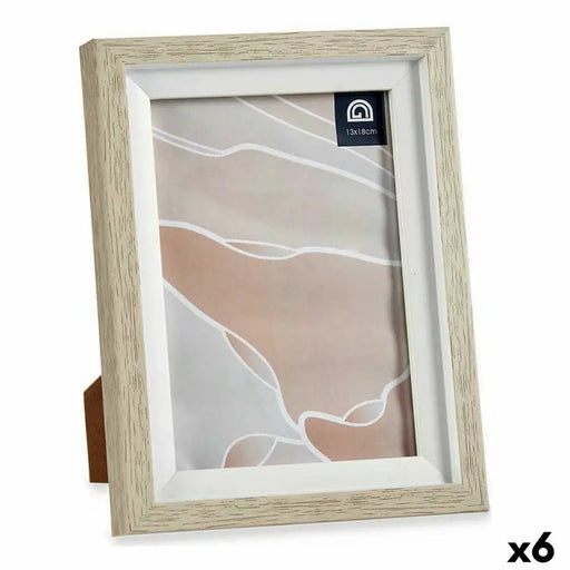 Рамка за снимки Gift Decor 636907W 636907W Бял Бежов Cтъкло