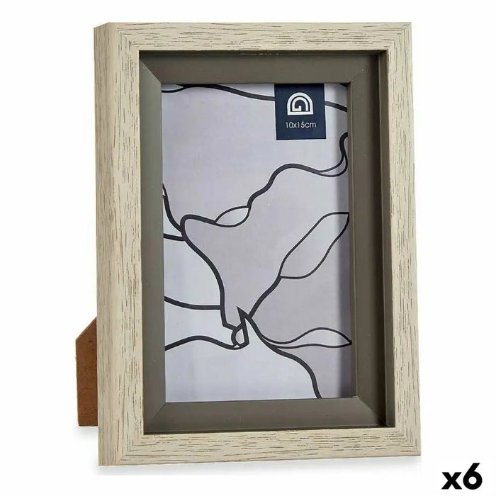 Рамка за снимки Gift Decor Бежов Сив Кристал Пластмаса (6