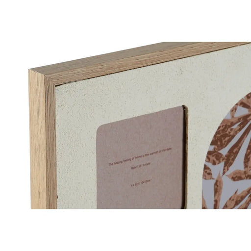 Рамка за снимки Home ESPRIT Бежов Кристал Дървен MDF