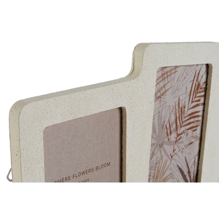 Рамка за снимки Home ESPRIT Бежов Кристал Дървен MDF