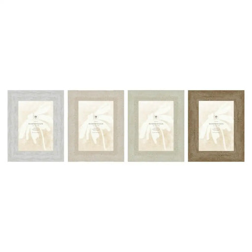 Рамка за снимки Home ESPRIT Бял Бежов Кристал полистирен