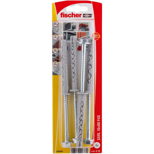 РАМКОВ ДЮБЕЛ DUOXPAND FUSK Ф10Х80ММ 4БР